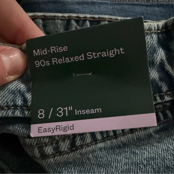 Wild Fable Mid Rise 90s Relaxed Straight Jean NWT - Picture 4 of 4